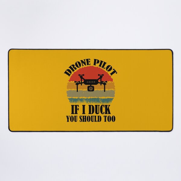 Item preview, Drone Pilot If I Duck You Should Too. Funny Drone Quote With Retro Sunset designed and sold by DesignHouse07.