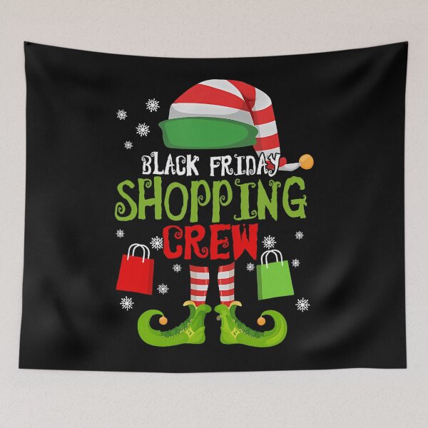 Item preview, Holiday Shopping Happy 2025 Friday Black Funny Christmas Sale designed and sold by Kraigsarina.