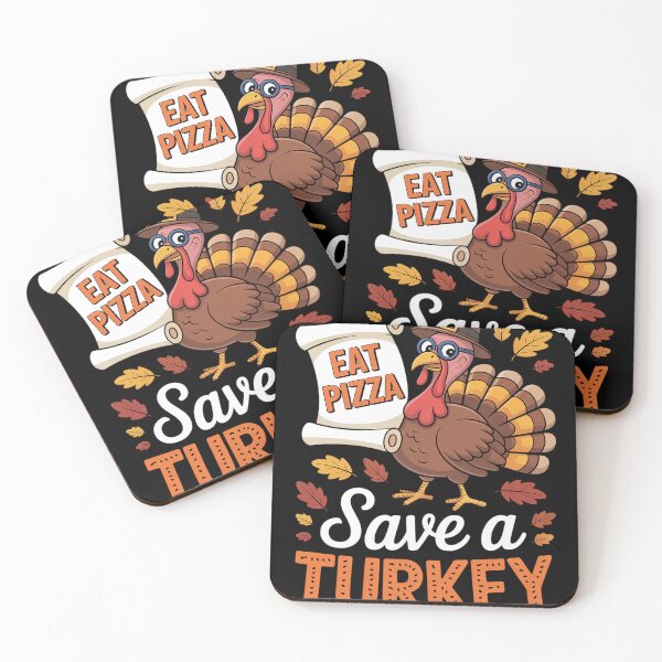 Item preview, Thanksgiving Save Turkey Eat Pizza Funny Fall Men Kids Women designed and sold by VladoZork.