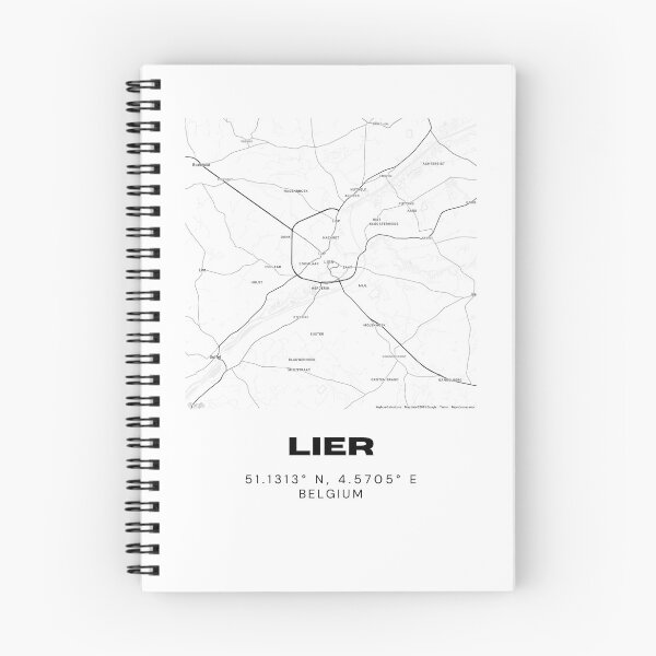 Item preview, Lier Belgium Map | Minimalist Black and White City Map Print designed and sold by RM-Journey.