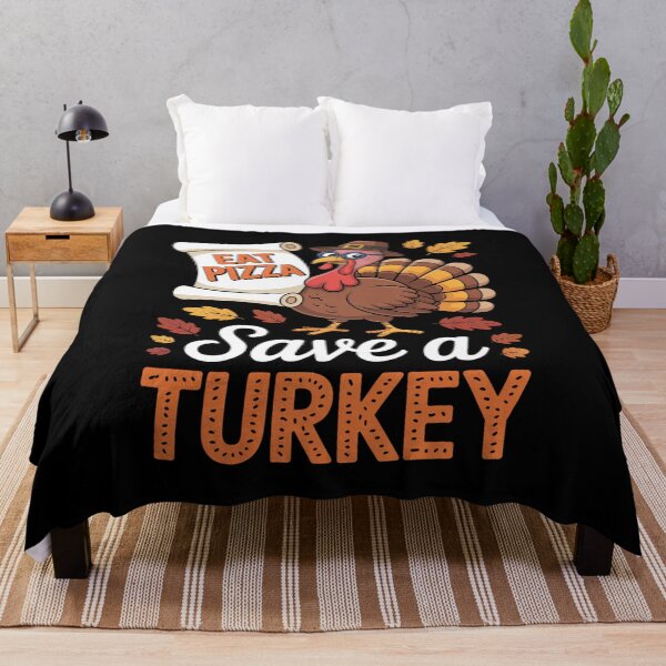 Item preview, Thanksgiving Save Turkey Eat Pizza Funny Fall Men Kids Women designed and sold by VladoZork.
