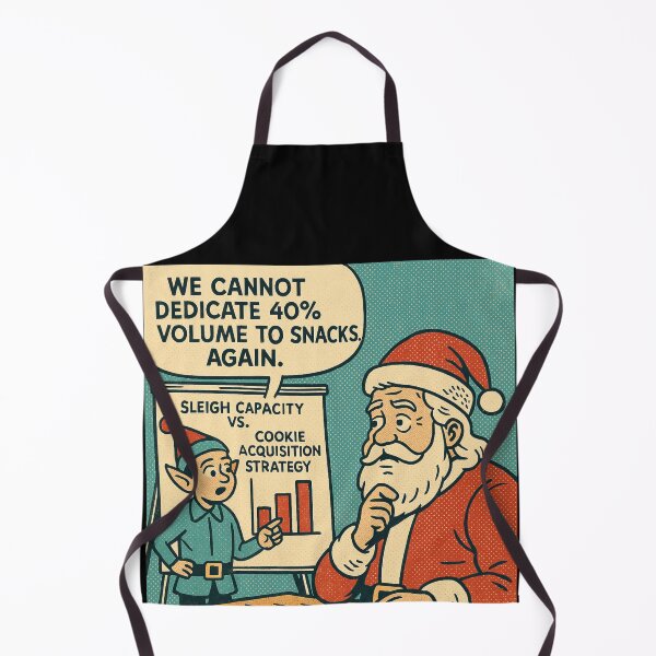Item preview, Cozy Christmas Humor – Sleigh Snack Capacity Meeting – Gift for Office Friend – Retro Comics • Vintage Halftone designed and sold by JacobKAurumhead.