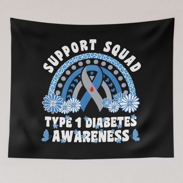 Item preview, to T1D, support, provide of blue, They the patients managing unite symbol disease. color assistance, help moral information, in the under show and share this designed and sold by Rackaam777Art.