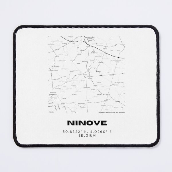 Item preview, Ninove Belgium Map | Minimalist Modern City Map Poster designed and sold by RM-Journey.