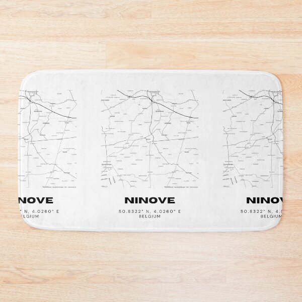Item preview, Ninove Belgium Map | Minimalist Modern City Map Poster designed and sold by RM-Journey.