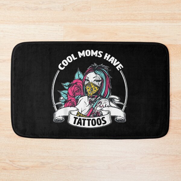 Item preview, Cool Moms Have Tattoos | Tattooed Mom with Rose & Mask | Trendy Gift for Moms designed and sold by LarryMBrown.