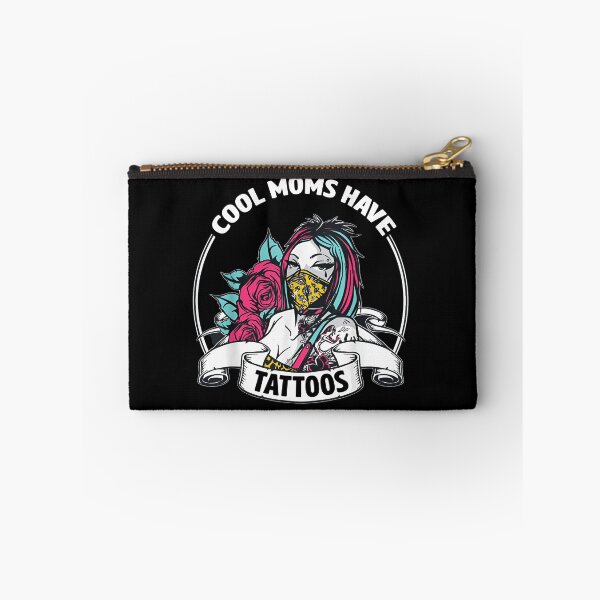 Item preview, Cool Moms Have Tattoos | Tattooed Mom with Rose & Mask | Trendy Gift for Moms designed and sold by LarryMBrown.