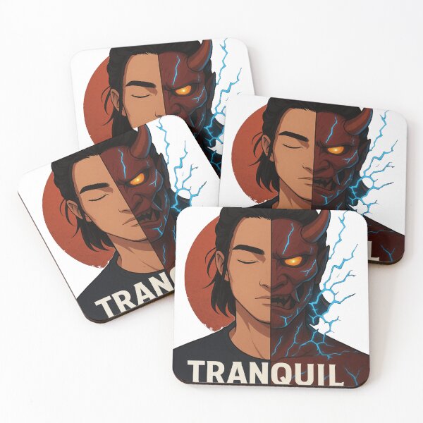 Item preview, Tranquil Fury – Half Human Half Demon designed and sold by Keios Cool Apparel.