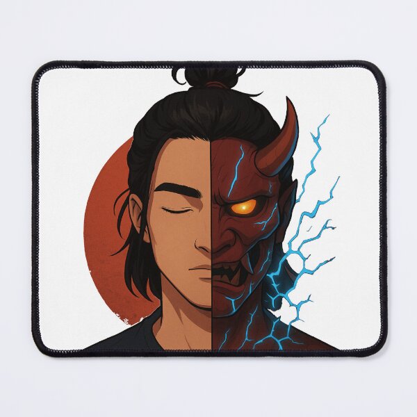 Item preview, Tranquil Fury – Half Human Half Demon designed and sold by Keios Cool Apparel.