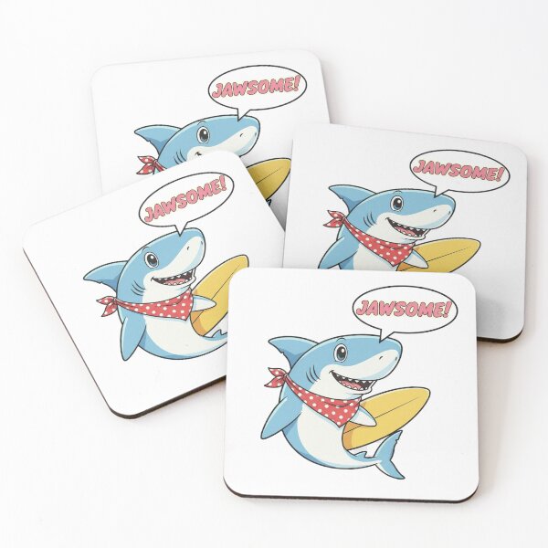 Item preview, "Jawsome" Cute Shark Funny Design designed and sold by DIGITAL-RETRO.