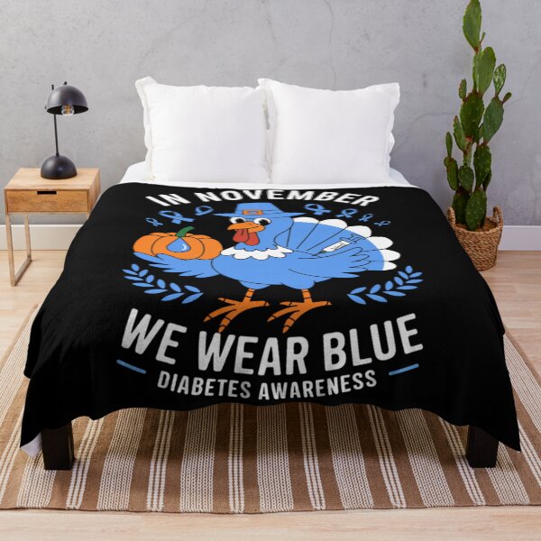 Item preview, Blue Style Support November Quote Vintage Bow Month designed and sold by Williammarger.