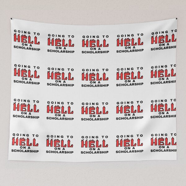 Item preview, GOING TO HELL ON A SCHOLARSHIP designed and sold by LydiaMerch.