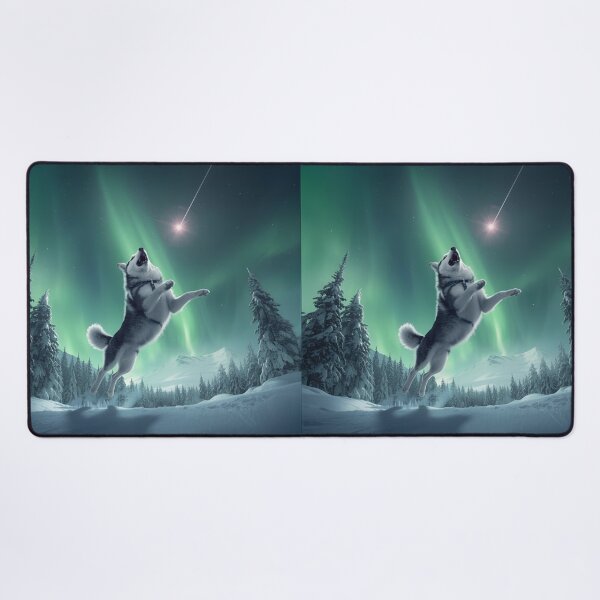 Item preview, Husky Dog with Shooting Star designed and sold by PetJoyPrintsCO.