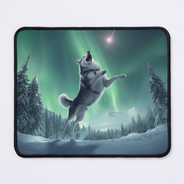 Item preview, Husky Dog with Shooting Star designed and sold by PetJoyPrintsCO.