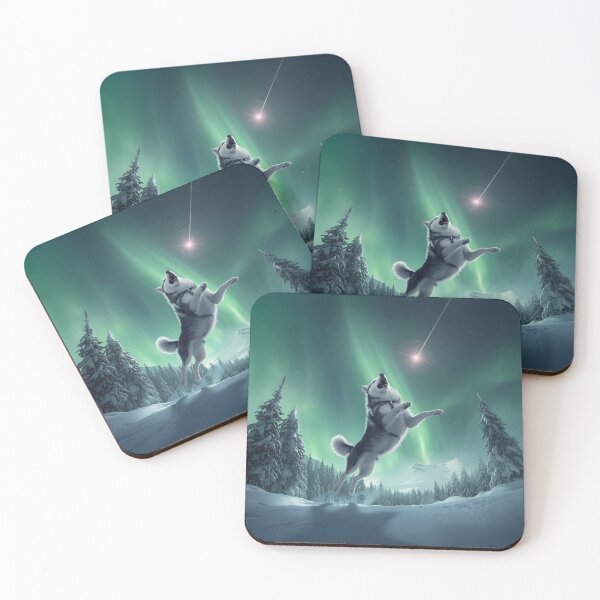 Item preview, Husky Dog with Shooting Star designed and sold by PetJoyPrintsCO.