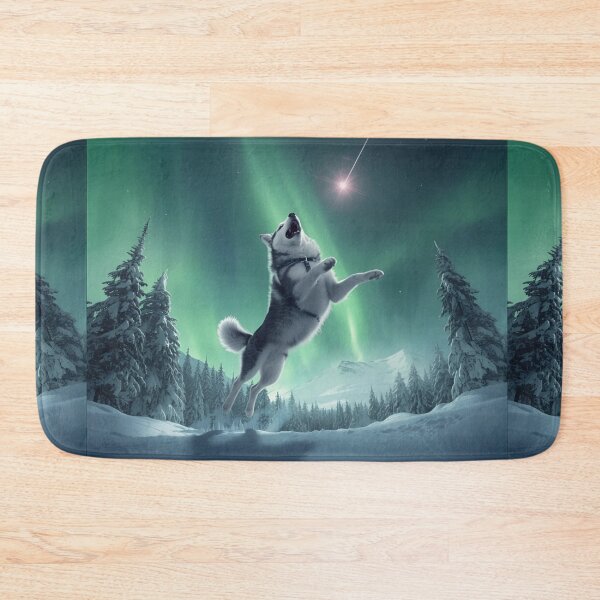 Item preview, Husky Dog with Shooting Star designed and sold by PetJoyPrintsCO.