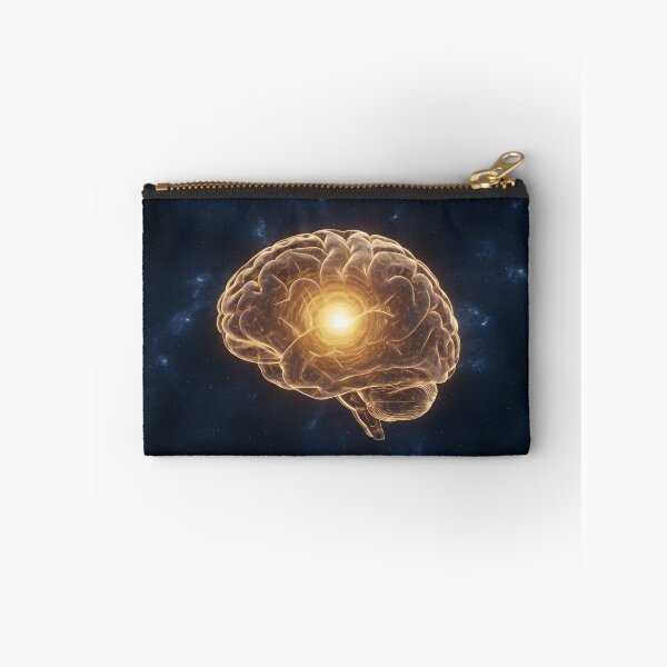 Item preview, Human Brain with a Bright Glowing Core in Space designed and sold by homydesign.
