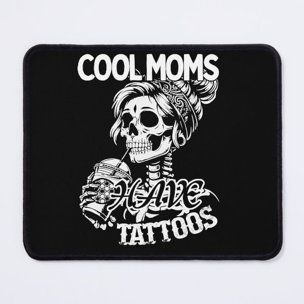Item preview, Cool Moms Have Tattoos | Skull Mom with Coffee & Tattoos designed and sold by LarryMBrown.