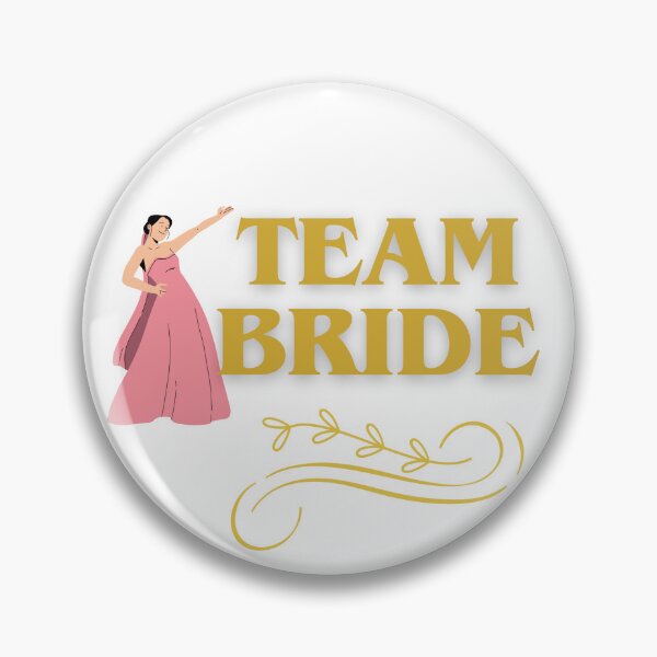 Item preview, Team Bride – Elegant Pink & Gold Wedding Party Design designed and sold by Jaishri-Mishra.