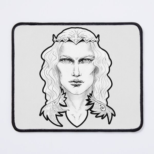 Item preview, Fairy King Prince Charming Silver Blue & Grey designed and sold by Sirielle Art.