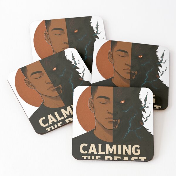 Item preview, Calming the Beast – Half Human, Half Werewolf Design designed and sold by Keios Cool Apparel.