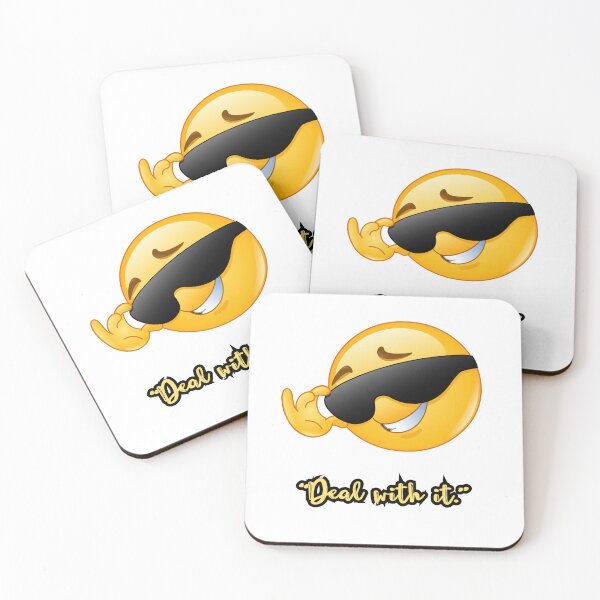 Item preview, Deal With It – Cool Sunglasses Emoji Funny Quote Design designed and sold by FLOOVOStudio.