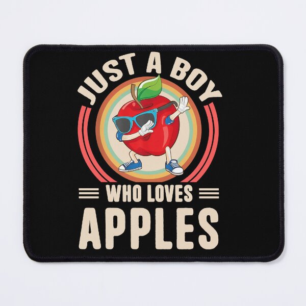 Item preview, Just a Boy Who Loves Apples - Fun Apple Character Design T-Shirt, Stickers & More! designed and sold by LarryMBrown.