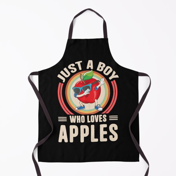 Item preview, Just a Boy Who Loves Apples - Fun Apple Character Design T-Shirt, Stickers & More! designed and sold by LarryMBrown.
