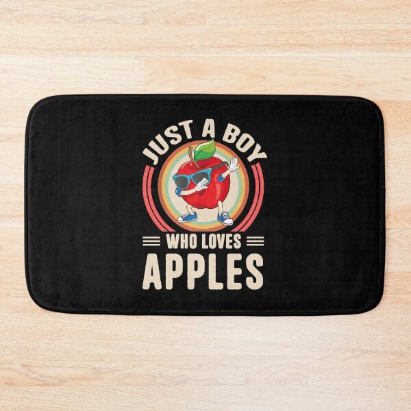 Item preview, Just a Boy Who Loves Apples - Fun Apple Character Design T-Shirt, Stickers & More! designed and sold by LarryMBrown.