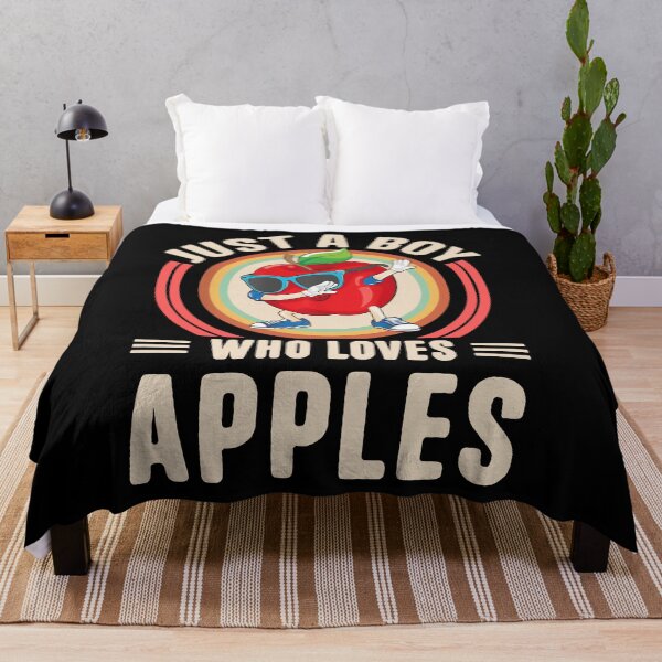 Item preview, Just a Boy Who Loves Apples - Fun Apple Character Design T-Shirt, Stickers & More! designed and sold by LarryMBrown.