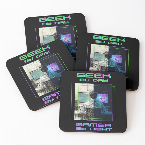 Item preview, Geek by day gamer by night designed and sold by FatBirdie.