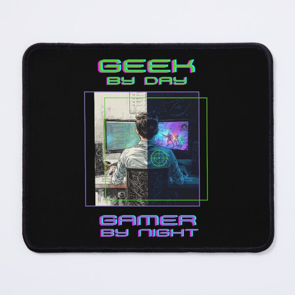 Item preview, Geek by day gamer by night designed and sold by FatBirdie.
