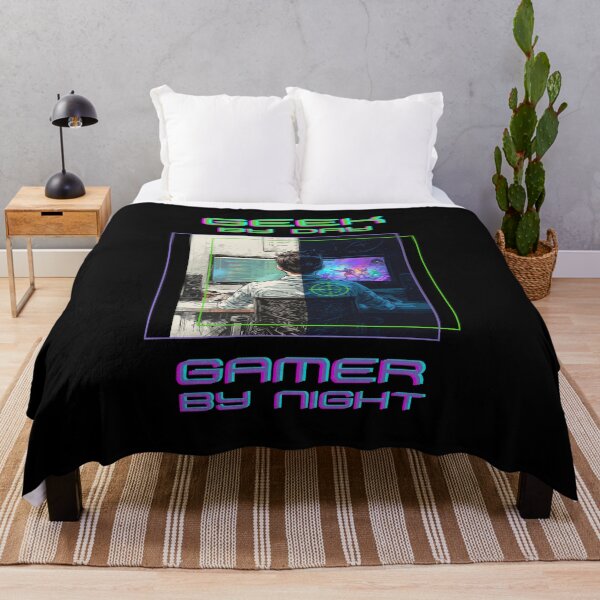 Item preview, Geek by day gamer by night designed and sold by FatBirdie.