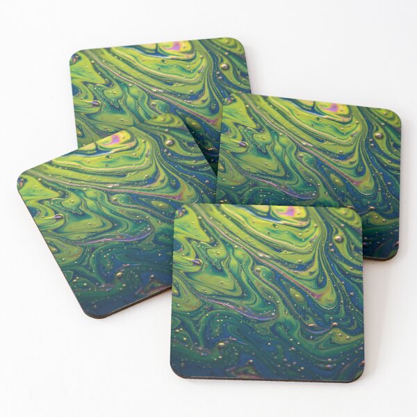 Item preview, Vibrant flowing oil slick texture with swirling colors designed and sold by homydesign.