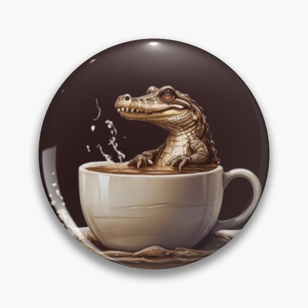 Item preview, Crocodile Coffee – Danger in Every Sip designed and sold by Antik by Schulz.