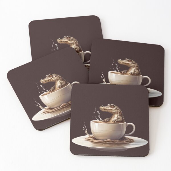 Item preview, Crocodile Coffee – Danger in Every Sip designed and sold by Antik by Schulz.