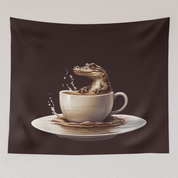 Item preview, Crocodile Coffee – Danger in Every Sip designed and sold by Antik by Schulz.