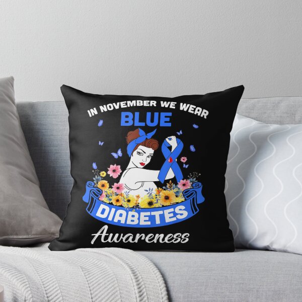 Item preview, Month Quote Blue November Support Style Vintage Bow designed and sold by Williammarger.