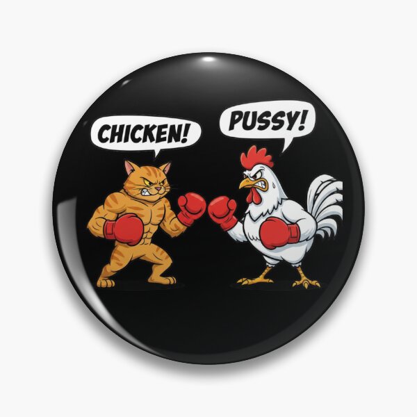 Item preview, Chicken vs Pussy Farm Yard Fighters designed and sold by PunStitch.