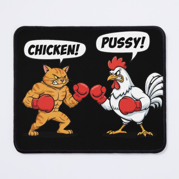 Item preview, Chicken vs Pussy Farm Yard Fighters designed and sold by PunStitch.