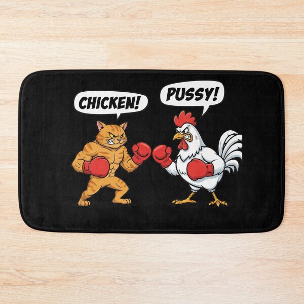 Item preview, Chicken vs Pussy Farm Yard Fighters designed and sold by PunStitch.