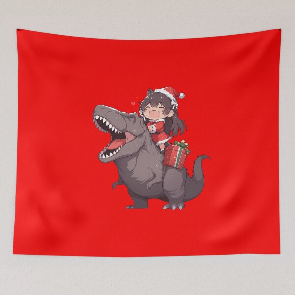 Item preview, Atago Azur Lane Anime Girl Christmas Santa Dinosaur Cheer designed and sold by CarlosBender.