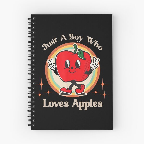 Item preview, Just A Boy Who Loves Apples - Retro Cute Apple Character T-Shirt, Stickers & More!  designed and sold by LarryMBrown.