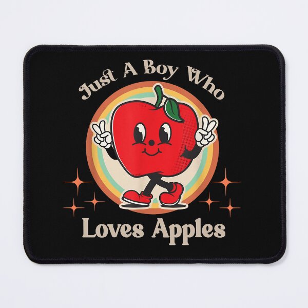 Item preview, Just A Boy Who Loves Apples - Retro Cute Apple Character T-Shirt, Stickers & More!  designed and sold by LarryMBrown.