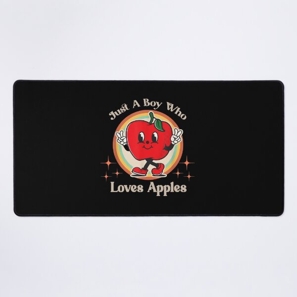 Item preview, Just A Boy Who Loves Apples - Retro Cute Apple Character T-Shirt, Stickers & More! designed and sold by LarryMBrown.