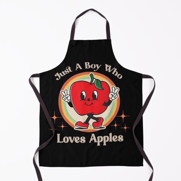 Item preview, Just A Boy Who Loves Apples - Retro Cute Apple Character T-Shirt, Stickers & More! designed and sold by LarryMBrown.