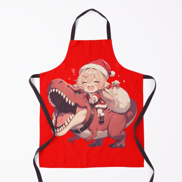 Item preview, Yanfei Paseo Navideño de Dinosaurios Genshin Impact Chica de Juego Chibi Kawaii designed and sold by CarlosBender.