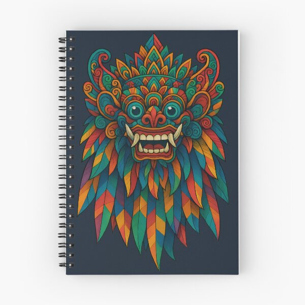 Item preview, Balinese Mythical Guardian Mask – Rainbow Spirit of Protection designed and sold by Aumho13.