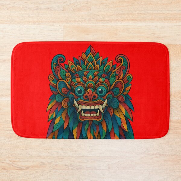 Item preview, Balinese Mythical Guardian Mask – Rainbow Spirit of Protection designed and sold by Aumho13.