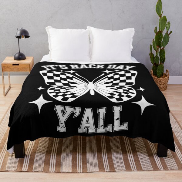 Item preview, It's Race Day Y'all Checkered Flag Bow Car Racing Race Car designed and sold by PunkNation-Arts.